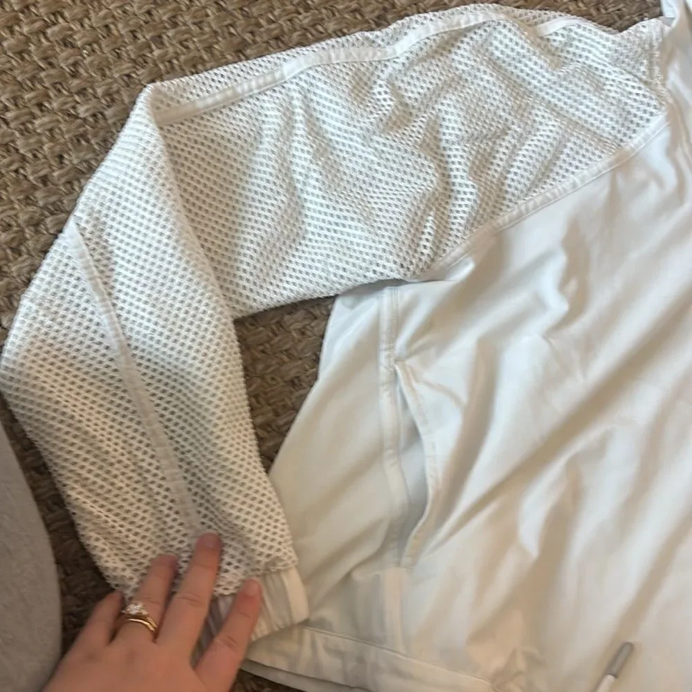 Lululemon white hoodie, size 4.